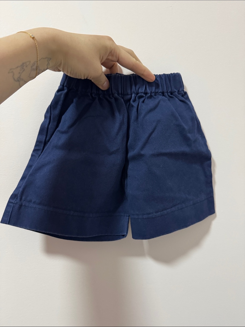 Kids Elastic-Waist Navy Shorts